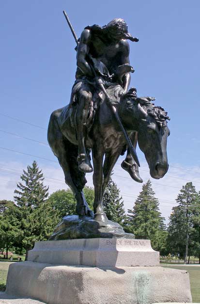 End of trail from south