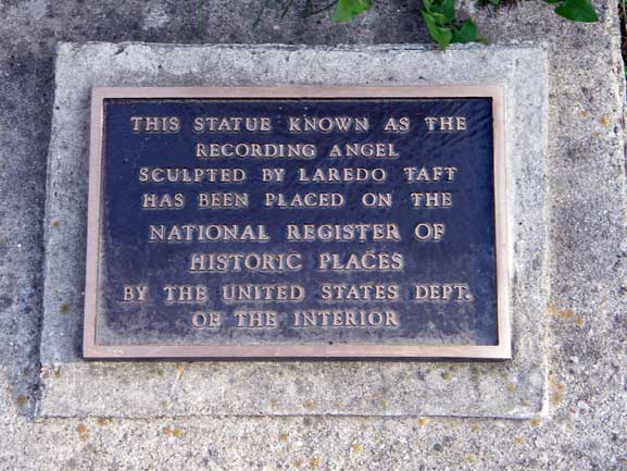 Recording Angel Sculpture