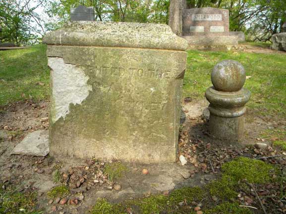 civil war soldier's graves at Forest Mound Cemetary